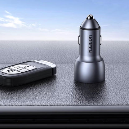 Ładowarka samochodowa UGREEN CD213, 36W, 3A, 2 x USB-A, szara 