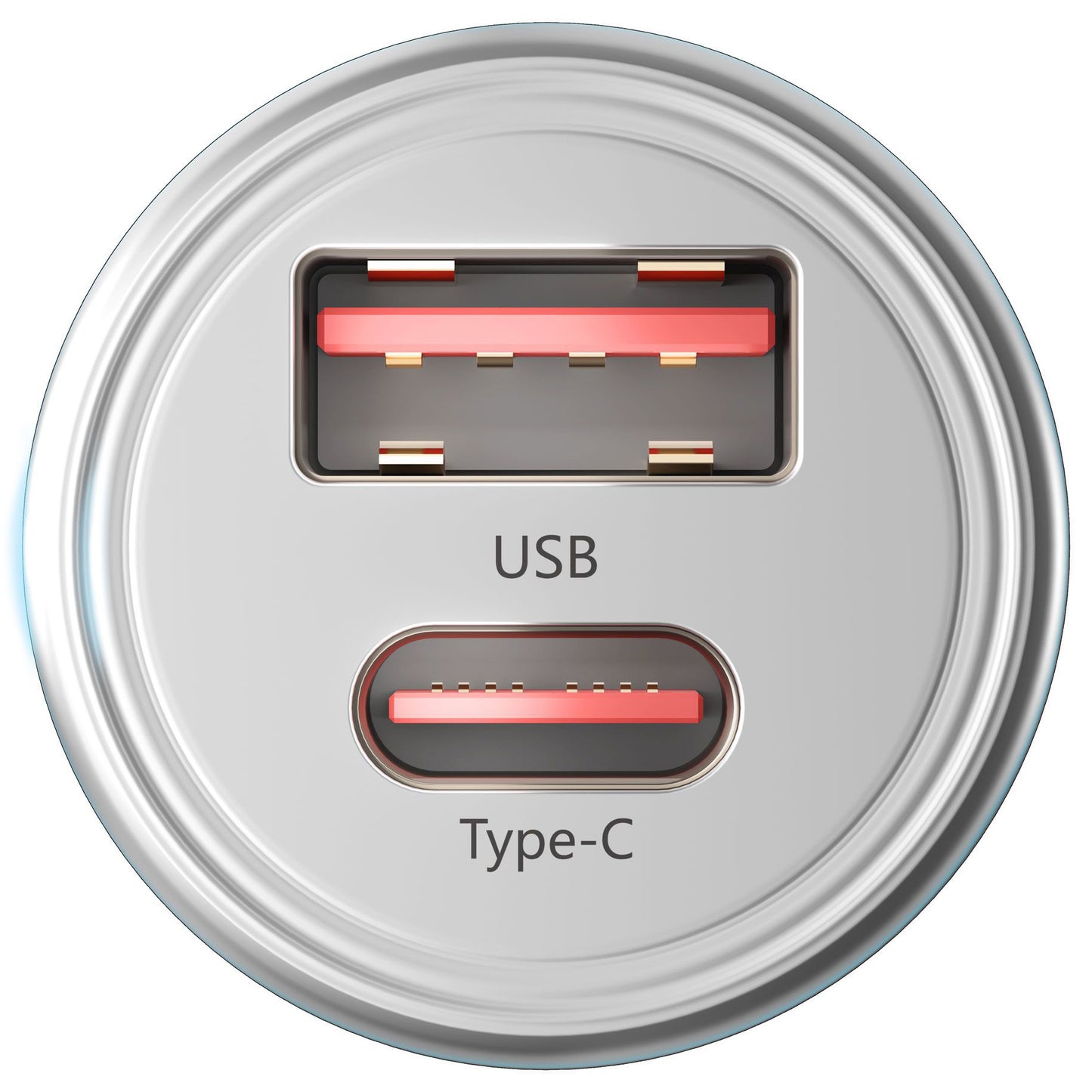 Ładowarka samochodowa 3MK HyperCharger, 30W, 5A, 1 x USB-A - 1 x USB-C, srebrna