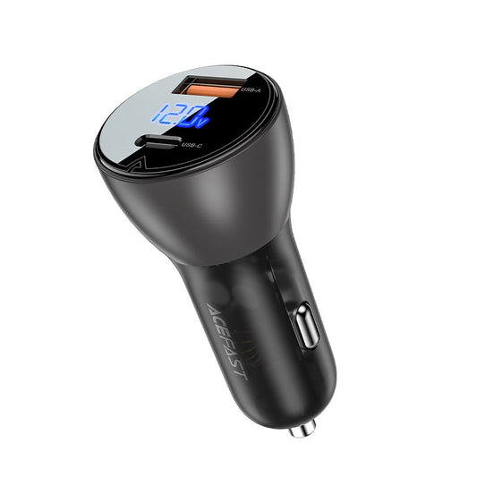 Ładowarka samochodowa Acefast B6, 63W, 3,6A, 1 x USB-A - 1 x USB-C, Czarna