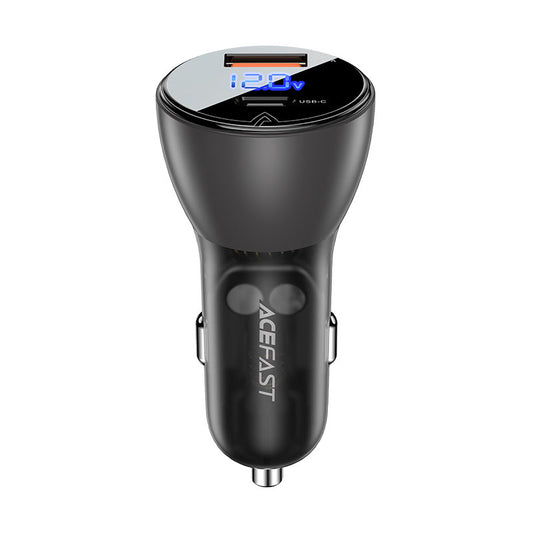 Ładowarka samochodowa Acefast B6, 63W, 3,6A, 1 x USB-A - 1 x USB-C, Czarna