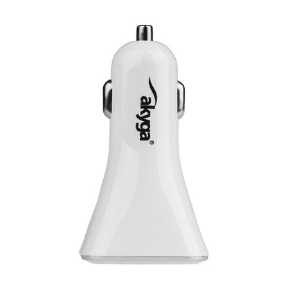 Ładowarka samochodowa Akyga AK-CH-09, 10W, 2A, 4 x USB-A, Biała