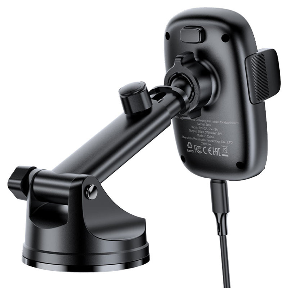 Ładowarka samochodowa bezprzewodowa Acefast D49, 15W, 1.67A, Czarna