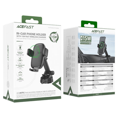 Ładowarka samochodowa bezprzewodowa Acefast D49, 15W, 1.67A, Czarna