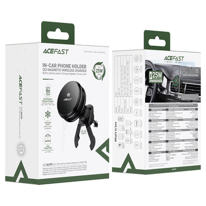 Acefast D66 Wireless Car Charger, 25W, Black