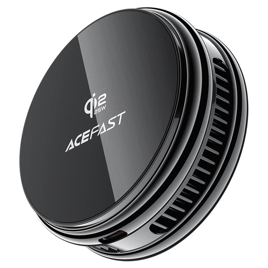 Ładowarka sieciowa bezprzewodowa Acefast E47 2w1, 25W, czarna