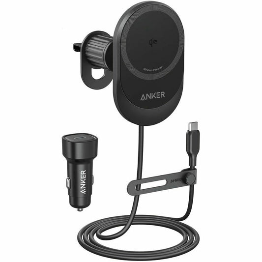 Ładowarka samochodowa bezprzewodowa Anker MagGo, 15W, 1.67A, Czarna B2932G11