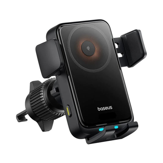 Ładowarka samochodowa bezprzewodowa Baseus Wisdom Pro Vent, 15W, 1.67A, Czarna C40381501123-00
