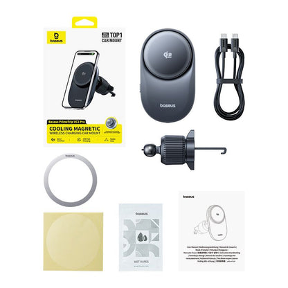 Bezprzewodowa ładowarka samochodowa Baseus PrimeTrip VC2 Pro, 25W, Czarny C0013N00