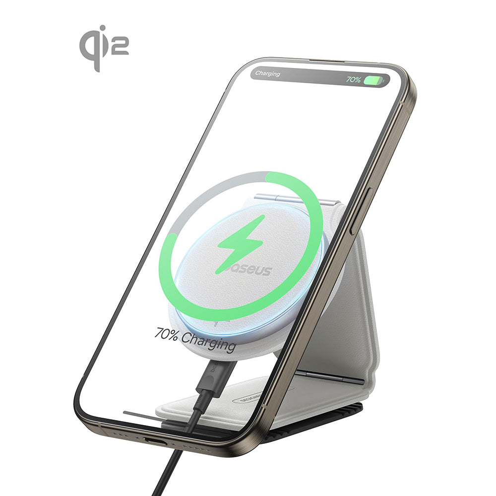 Ładowarka samochodowa bezprzewodowa Baseus PrimeTrip C02, 15W, 1.67A, Srebrna C40169003211-00