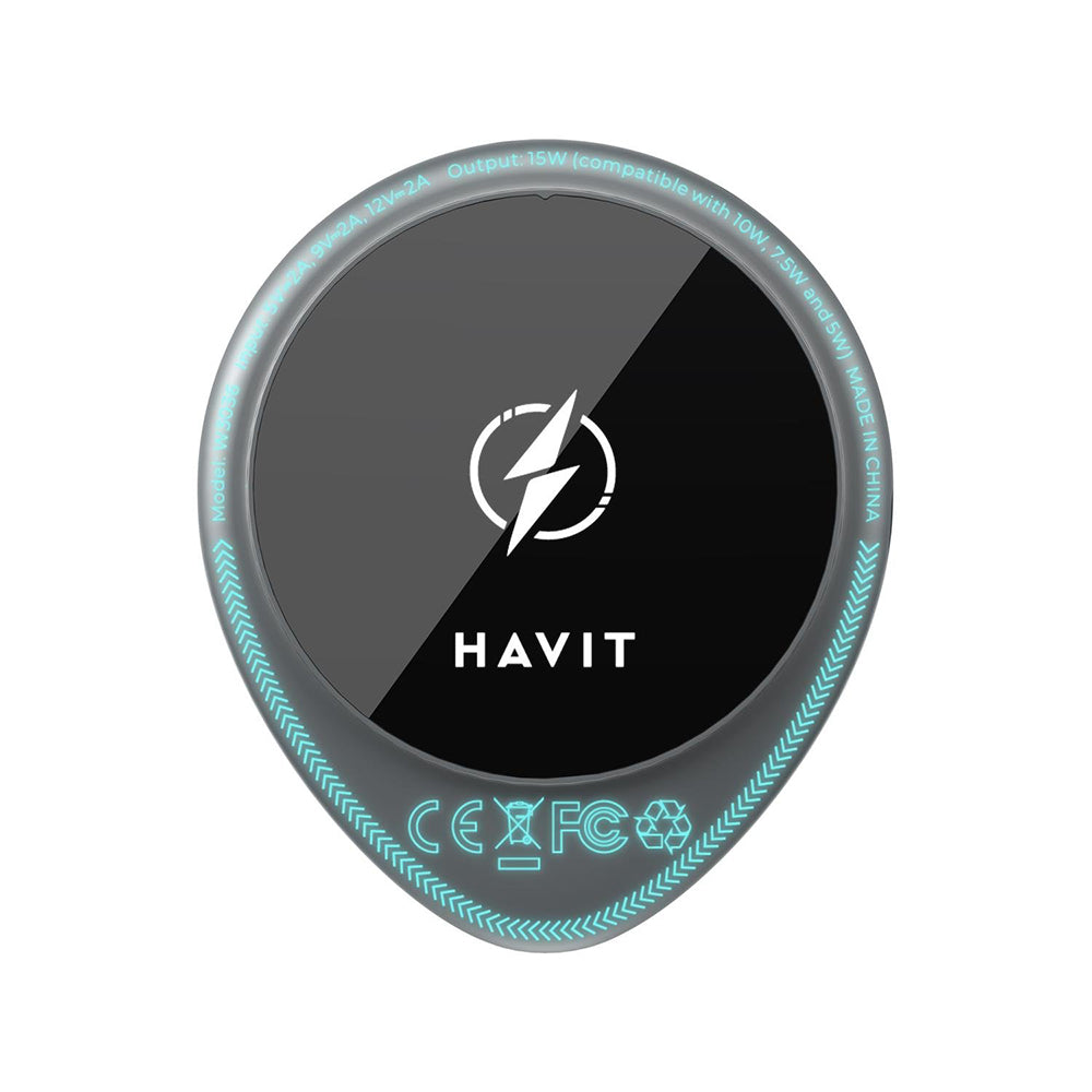 Ładowarka samochodowa bezprzewodowa HAVIT W3036, 15W, 1.67A, Czarna