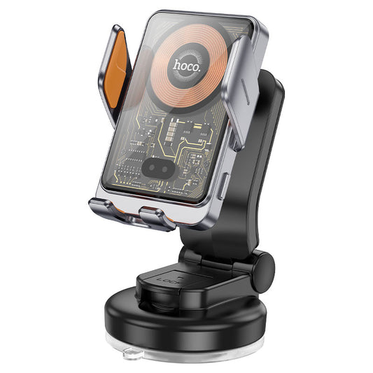 Ładowarka samochodowa bezprzewodowa HOCO HW8, 15W, 1.67A, Czarna