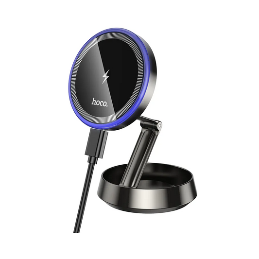 Ładowarka samochodowa bezprzewodowa HOCO HW33, 15W, 1.67A, Szara