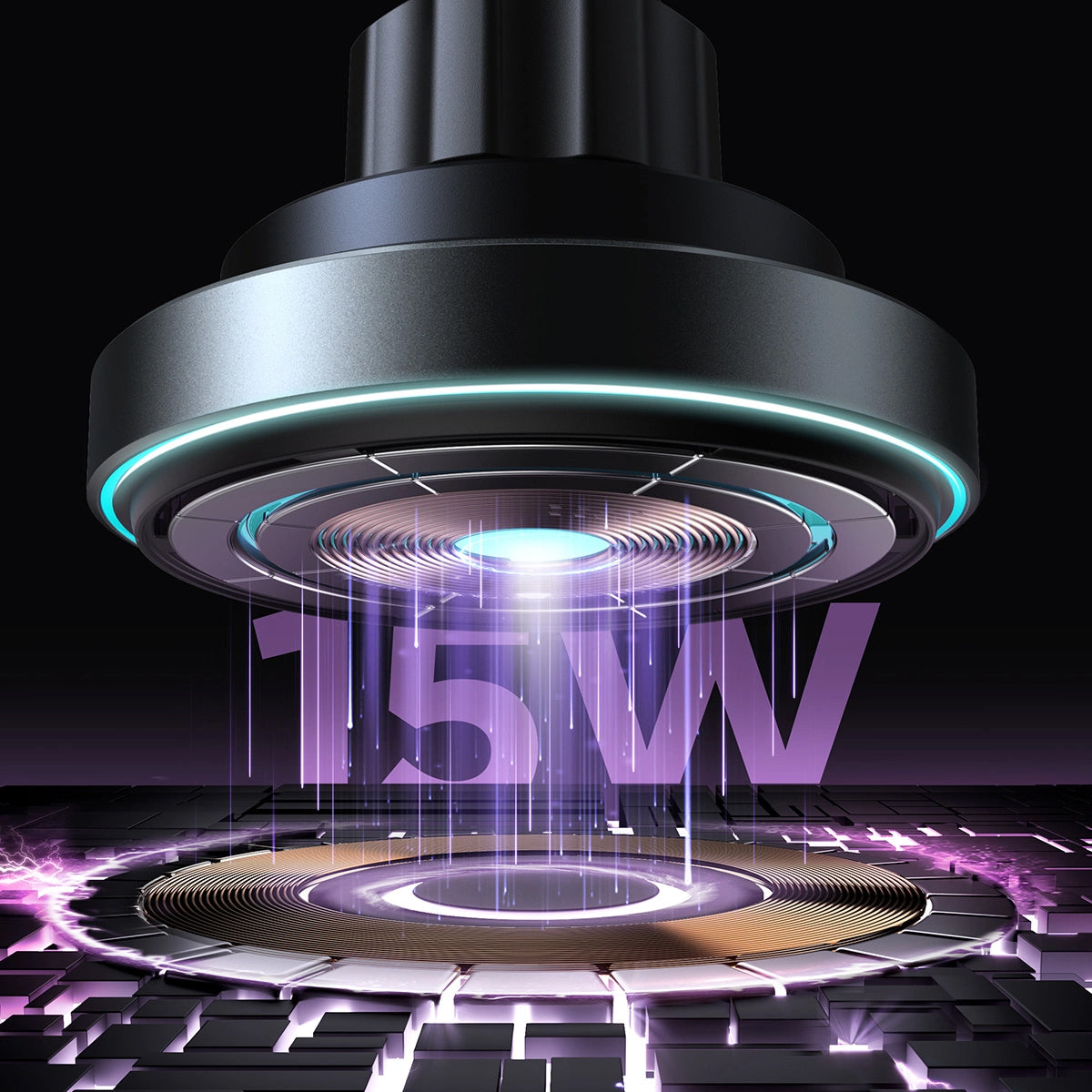 Ładowarka samochodowa bezprzewodowa Joyroom JR-ZS240 Pro, 15W, 1.67A, Czarny