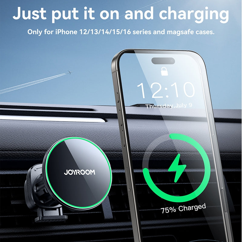 Ładowarka samochodowa bezprzewodowa Joyroom JR-ZS412, 15W, 1.67A, Czarna