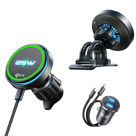Ładowarka samochodowa bezprzewodowa Lisen W116, 25W, czarna YL0225060018