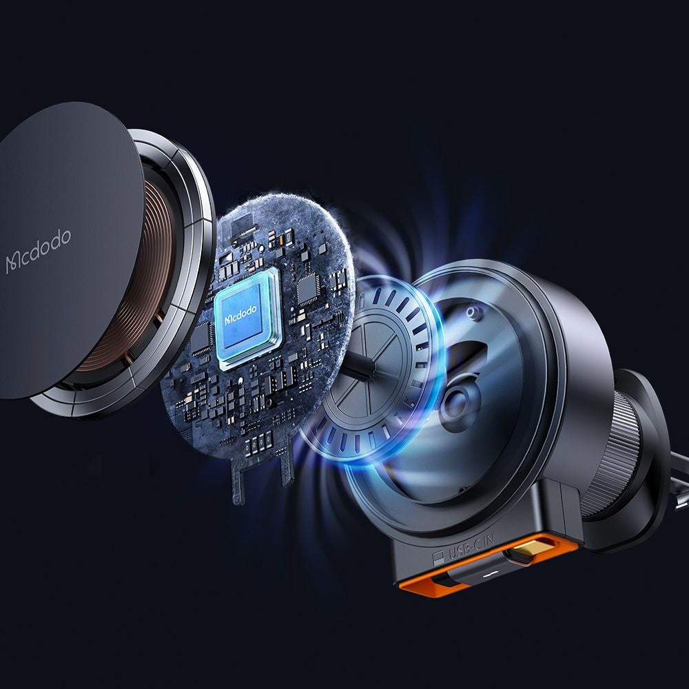 Ładowarka samochodowa bezprzewodowa McDodo CH-0090, 15W, 1.67A, Czarna