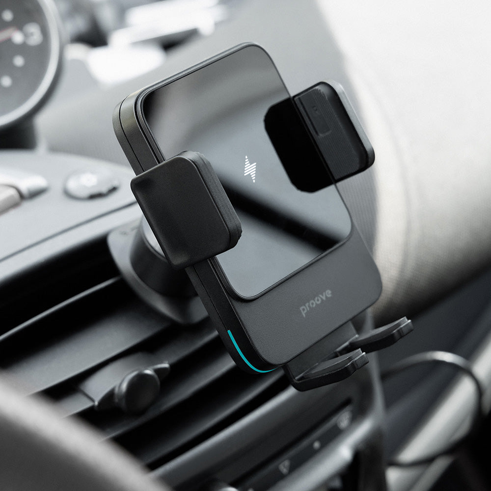 Ładowarka samochodowa bezprzewodowa Proove Sonic, 15W, 1.67A, Szara WHSN15002001