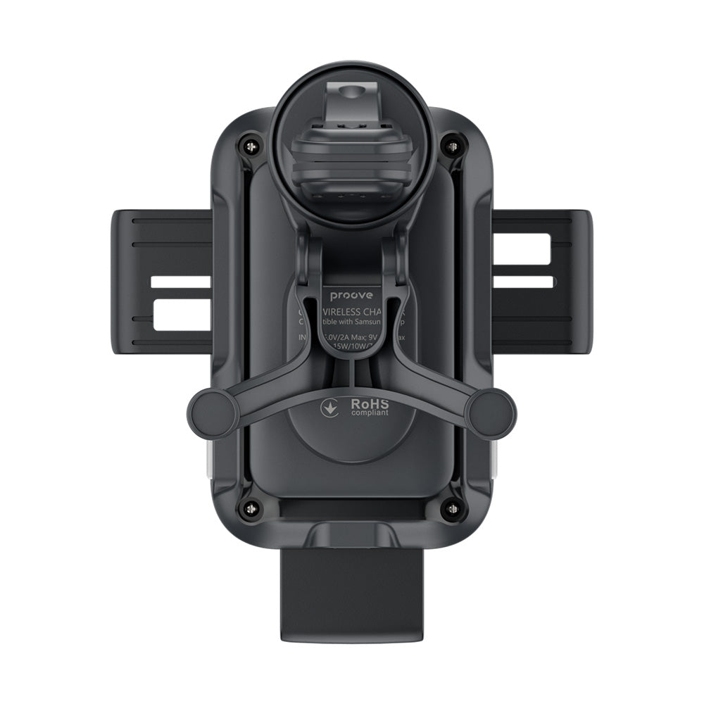 Ładowarka samochodowa bezprzewodowa Proove Triple Clamp, 15W, 1.67A, Czarna WHTC15010001