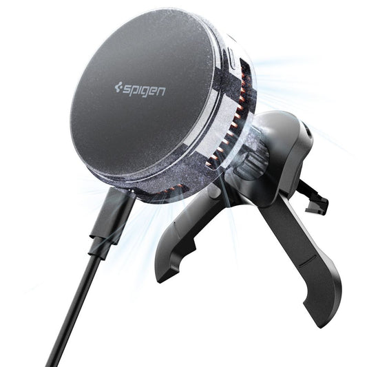 Ładowarka samochodowa bezprzewodowa Spigen Essential, 25W, 1.67A, Czarna