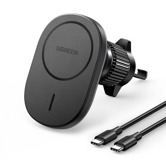 Incarcator Auto Wireless UGREEN CD345 Vent, 15W, 1.67A, Negru
