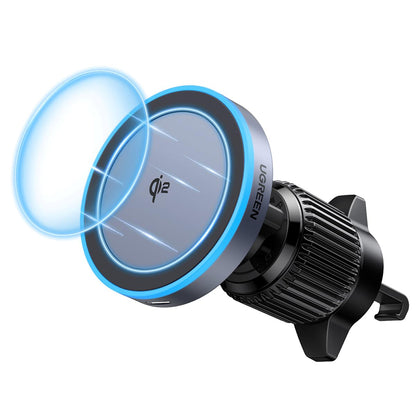 Ładowarka samochodowa bezprzewodowa UGREEN W708, 15W, 1.67A, Czarna