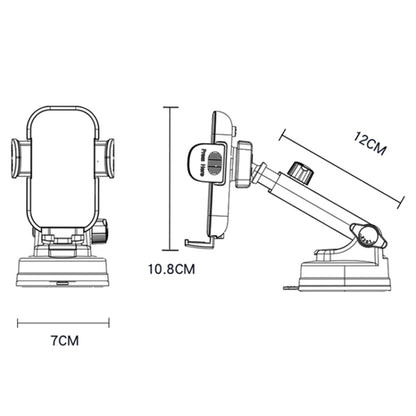 Ładowarka samochodowa bezprzewodowa Yesido C197, 15W, 1.67A, Czarna