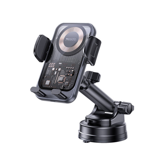 Ładowarka samochodowa bezprzewodowa Yesido C307, 15W, 1.67A, Czarna