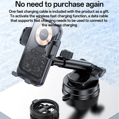 Ładowarka samochodowa bezprzewodowa Yesido C307, 15W, 1.67A, Czarna