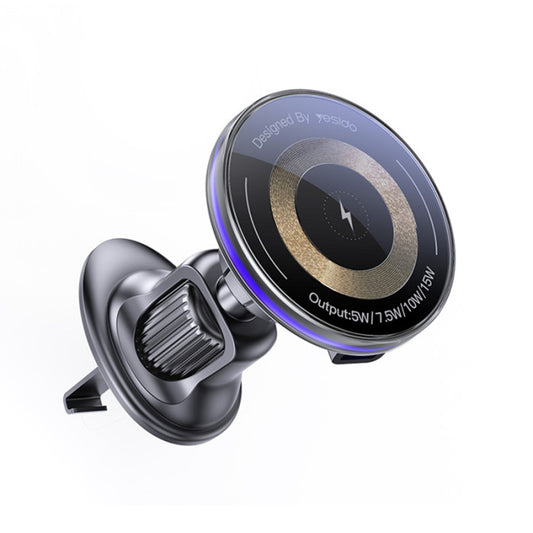 Ładowarka samochodowa bezprzewodowa Yesido C308, 15W, 1.67A, Czarna