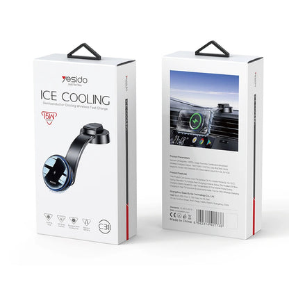 Ładowarka samochodowa bezprzewodowa Yesido C311, 15W, 1.67A, Czarna