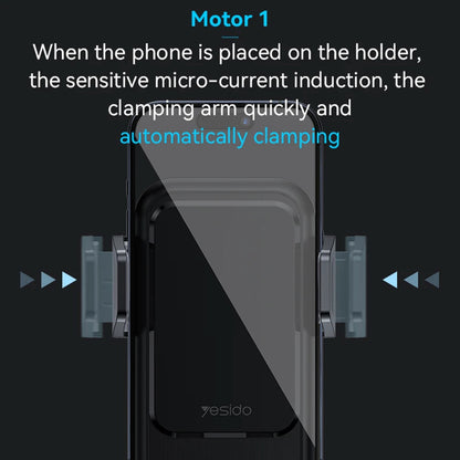 Ładowarka samochodowa bezprzewodowa Yesido C312, 15W, 1.67A, Czarna