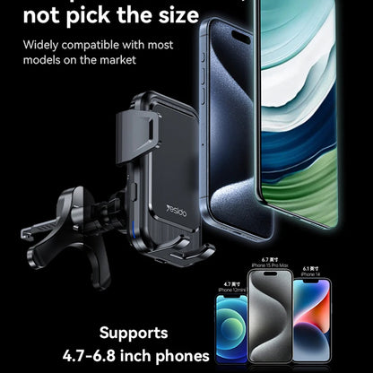 Ładowarka samochodowa bezprzewodowa Yesido C312, 15W, 1.67A, Czarna