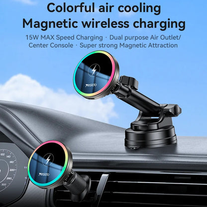 Ładowarka samochodowa bezprzewodowa Yesido C315, 15W, 1.67A, Czarna