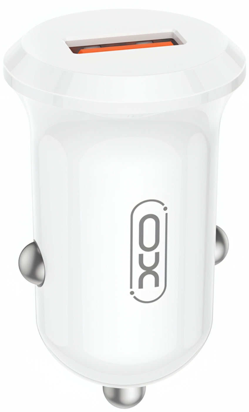 Ładowarka samochodowa XO Design CC68, 18W, 3A, 1 x USB-A, Biała