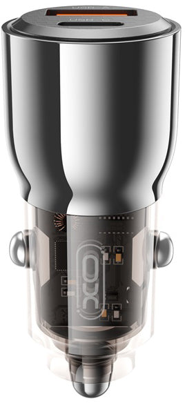 Ładowarka samochodowa XO Design CC58, 95W, 3.25A, 1 x USB-A - 1 x USB-C, Czarny