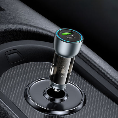 Ładowarka samochodowa Yesido Y49, 30W, 3A, 1 x USB-A - 1 x USB-C, Szara