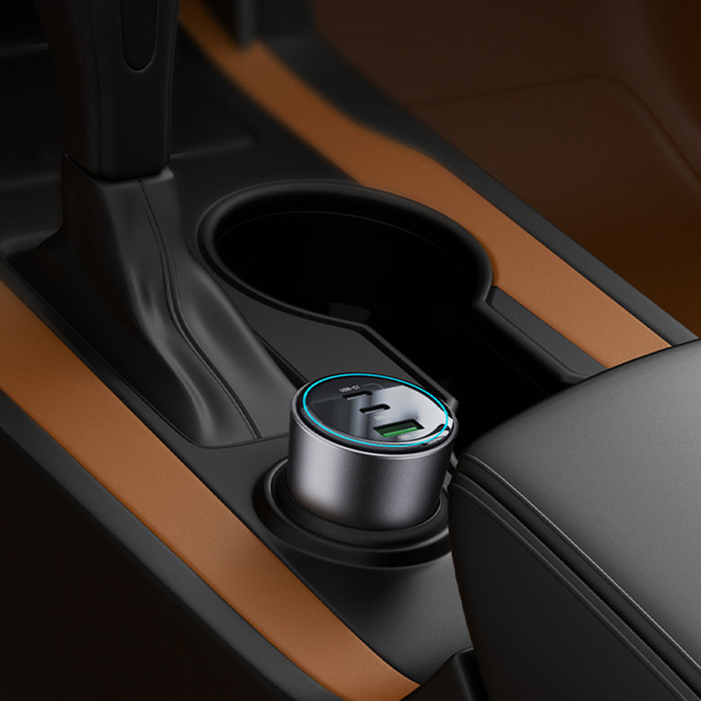 Ładowarka samochodowa Yesido Y59, 200W, 5A, 1 x USB-A - 2 x USB-C, Czarny