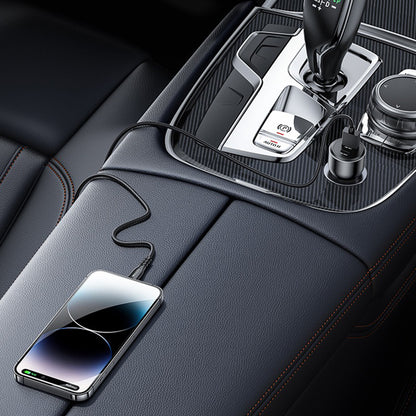 Ładowarka samochodowa Yesido Y65, 100W, 5A, 1 x USB-A - 1 x USB-C, Czarna