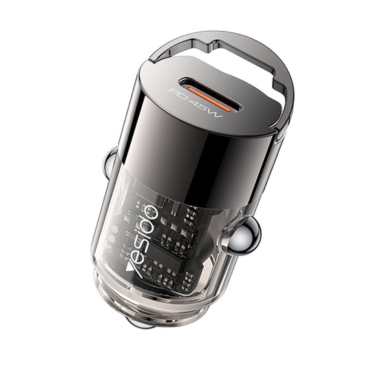 Ładowarka samochodowa Yesido Y67, 45W, 3A, 1 x USB-C, Czarna