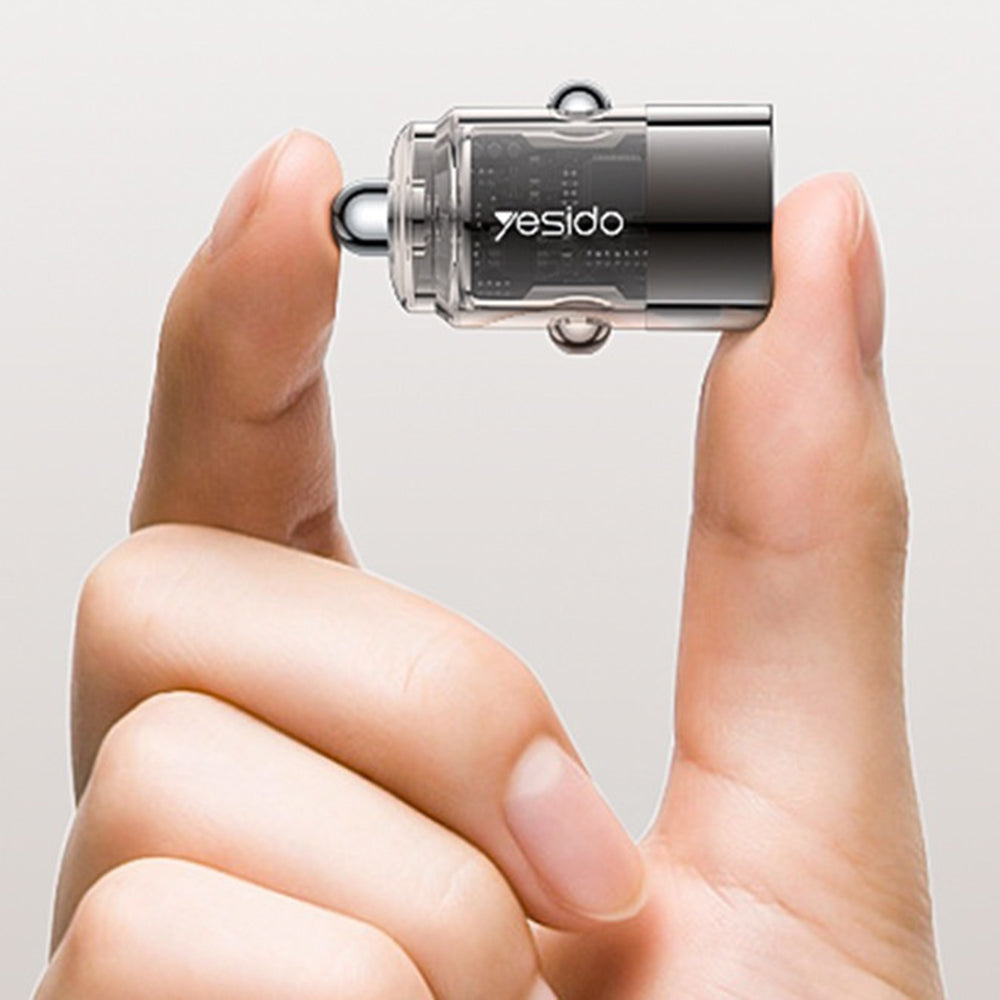 Ładowarka samochodowa Yesido Y67, 45W, 3A, 1 x USB-C, Czarna