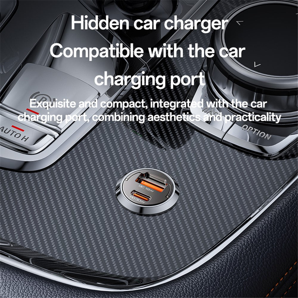 Ładowarka samochodowa Yesido Y68, 30W, 3A, 1 x USB-A - 1 x USB-C, Czarna