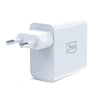 Ładowarka sieciowa 3MK FlowPower, 45W, 1 x USB-A - 1 x USB-C, Biała