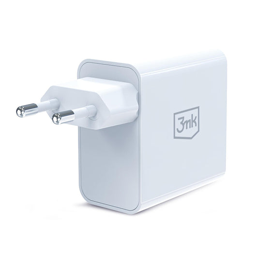 Ładowarka sieciowa 3MK FlowPower, 45W, 1 x USB-A - 1 x USB-C, Biała