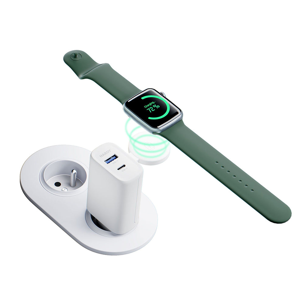 Ładowarka sieciowa 3MK Hardy 2w1, 33W, 3A, 1 x USB-A - 1 x USB-C, Biała