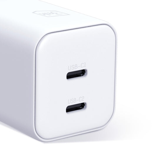 Ładowarka sieciowa 3MK Hyper, 45W, 2 x USB-C, Biała