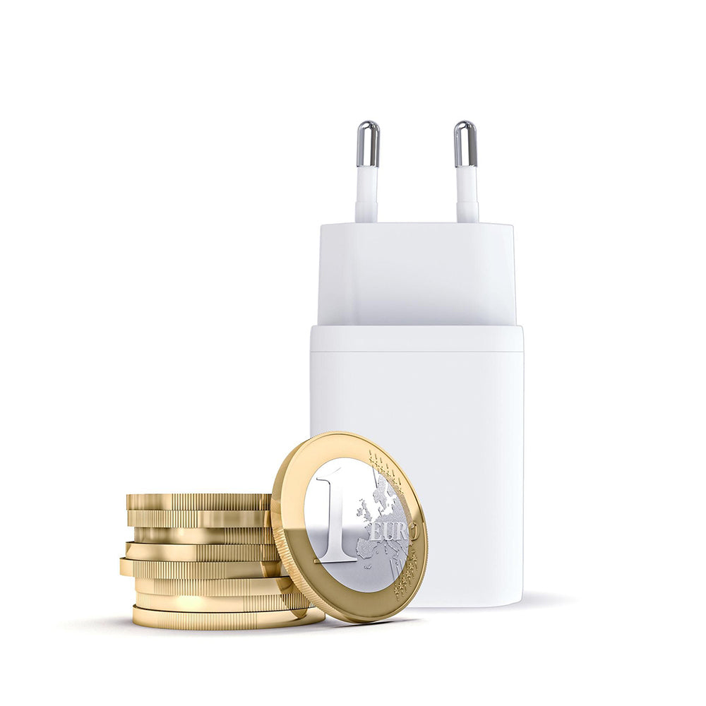3MK Hyper Network Charger, 45W, 2 x USB-C, White
