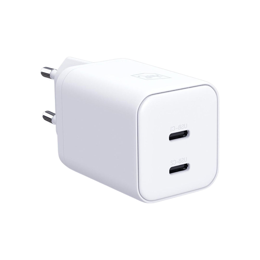 3MK Hyper Network Charger, 45W, 2 x USB-C, White