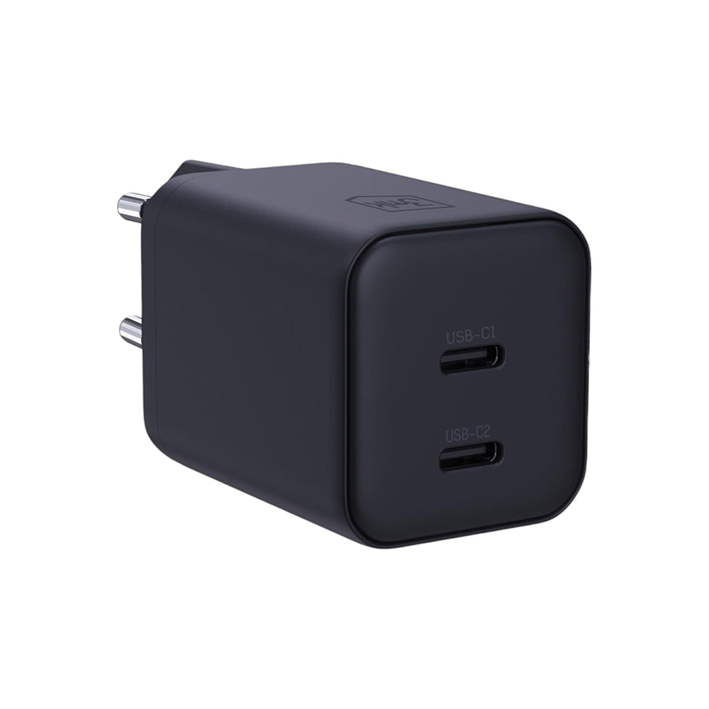 3MK Hyper Wall Charger, 45W, 2 x USB-C, Black