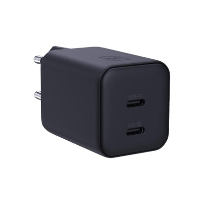 3MK Hyper Wall Charger, 45W, 2 x USB-C, Black