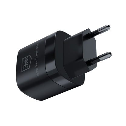 Ładowarka sieciowa 3MK HyperCharger GaN, 33W, 3A, 1 x USB-A - 1 x USB-C, czarna 